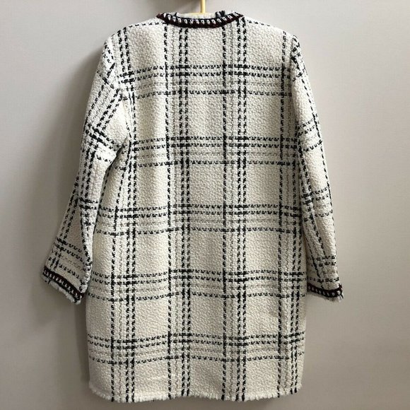 ZARA TWEED PLAID CHECK JACKET COAT 7834/644 - Picture 12 of 12